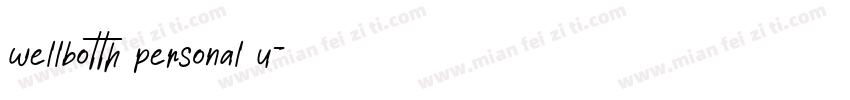 wellbotth personal u字体转换